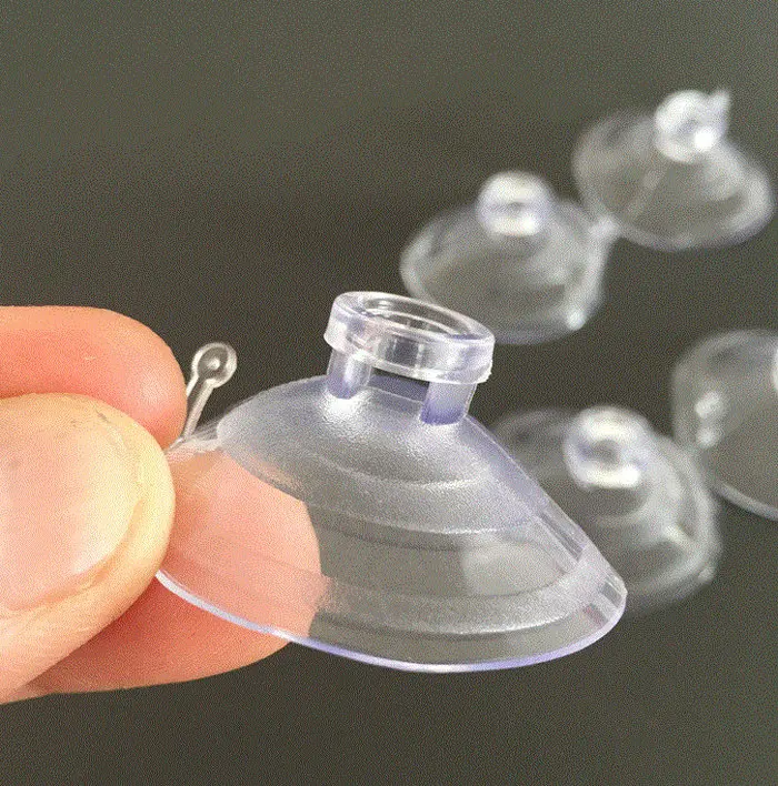

100pcs 4cm Plastic Rubber Suction Cup wedding car bandwagon balloon decoration transparent glass plastic sucker cups