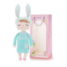 Metoo Angela bunny, плюшевый мятный кролик, куклы, одежда для девочек, юбка, плюшевые игрушки, мягкие Подарочные игрушки для детей, девочек 12*4"