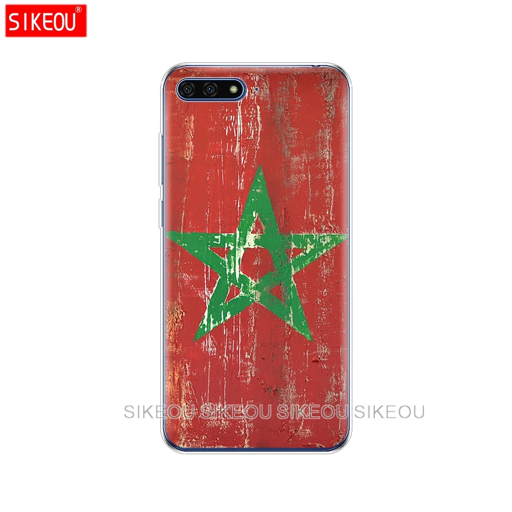 Силиконовый чехол для телефона Huawei Honor 7A PRO 7C Y5 Y6 Y7 Y9 2017 2018 Prime марокканский