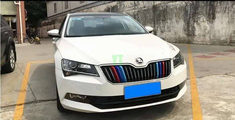 Автоматическая решетка Планки для SKODA Superb, автомобильные аксессуары, 6 шт./компл., тюнинг автомобилей Тюнинг автомобилей