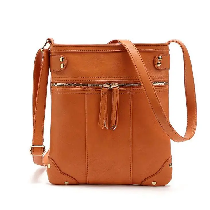 Женские сумки-мессенджеры через плечо, дизайнерские сумки высокого качества, женские сумки от известного бренда, сумки через плечо, S-128 - Цвет: Оранжевый