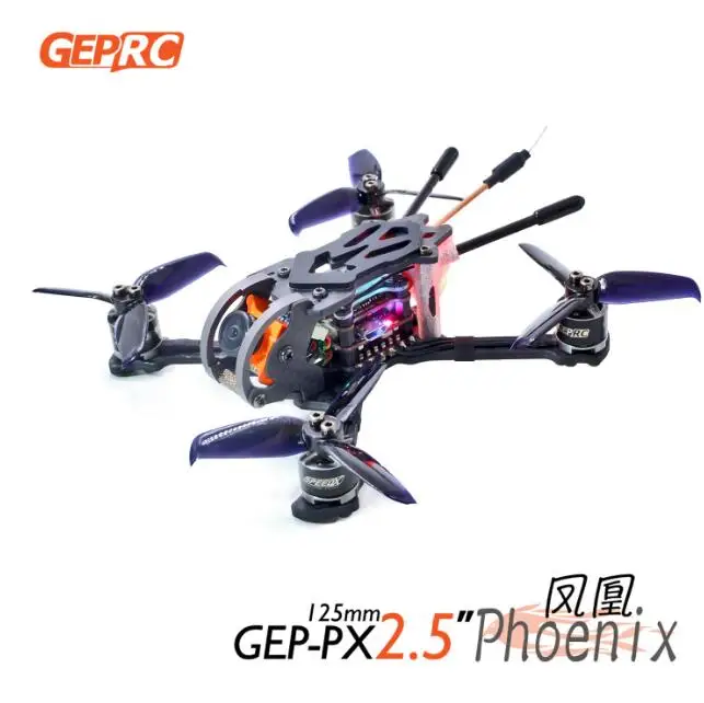 

GEP-PX Phoenix 4 axis FPV with PNP/BNF version 3-4S Runcam Micro Swift F4 Tower 12A Gemfan 2540 three blade