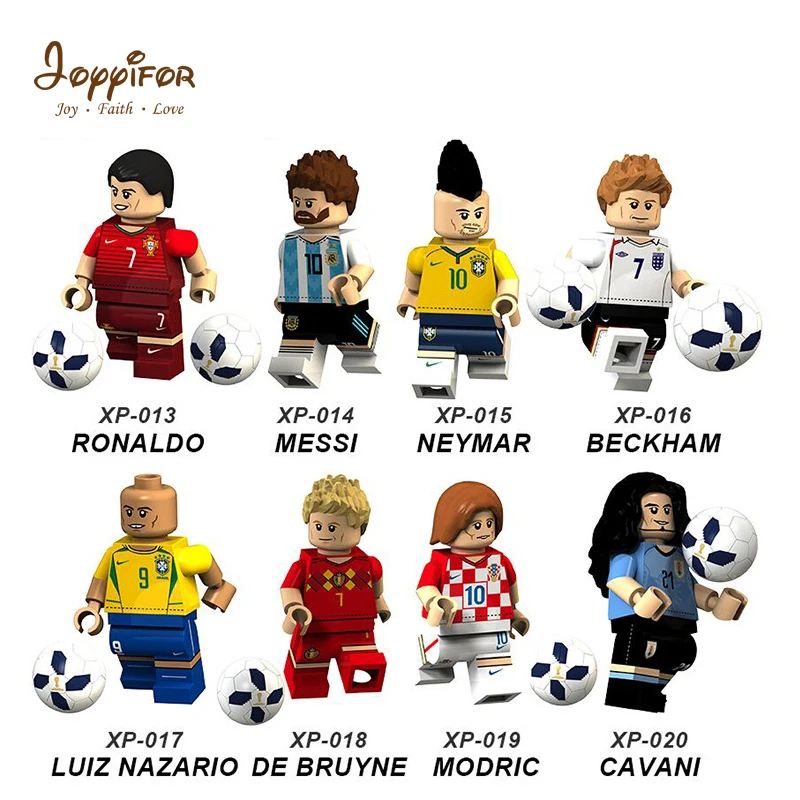 

super stars lionel neymar cavani football team building Blocks bricks Figures Education Toys Gift action figure