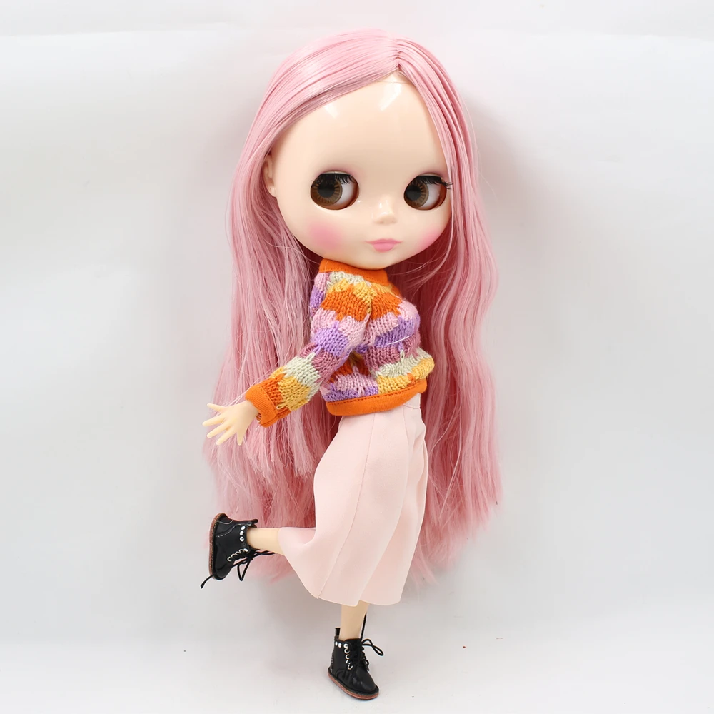Бесплатная доставка прямые волосы розового цвета шарнирные Blyth (OUY 623) | Игрушки и