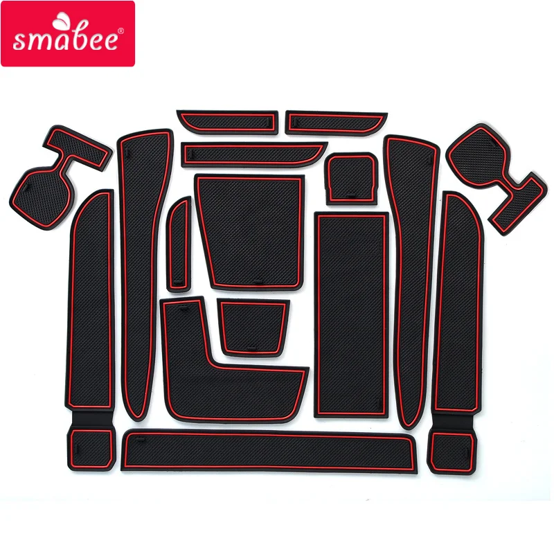 

smabee Gate slot pad For toyota wish 20 A series Non-slip mats Interior Door Pad/Cup red/white/black