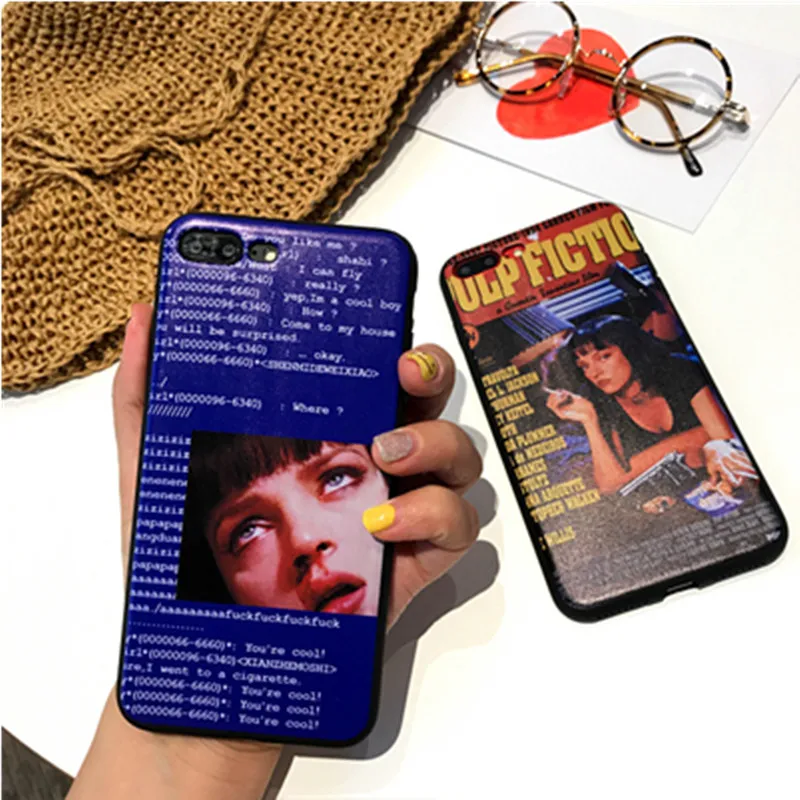 JIBAN Мода Чистая красная печать с абзацем чехол для телефона iphone 6s plus все включено