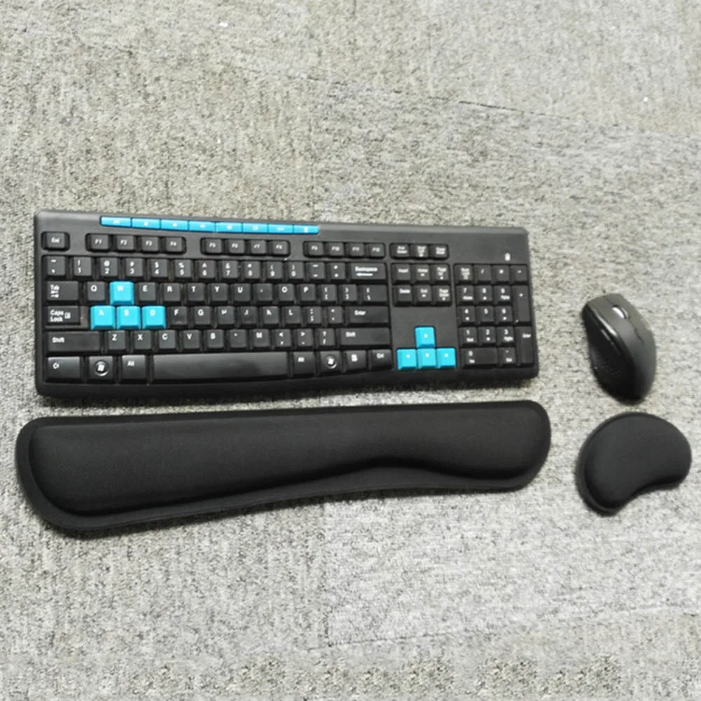 

Keyboard Wrist Rest Pad Mouse Gel Rest Ergonomic Cushion with Memory Foam for Computer Laptop PC QJY99