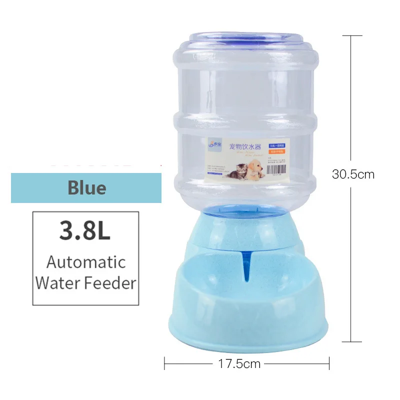 Новейшая 3.8л автокормушка для домашних животных пластиковая бутылка для воды для собак большая емкость диспенсер для еды миска для питомца товары для домашних животных