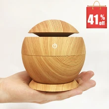 

MRF-002 USB Aroma Essential Oil diffuser Ultrasonic Cool Mist Humidifier Air Purifier 7 Color LED Night light for Office Home