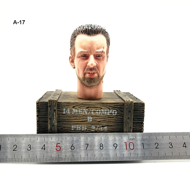 1:6 DID 3R E60047 немецкая солдатская головка США лепка с выражением европейская