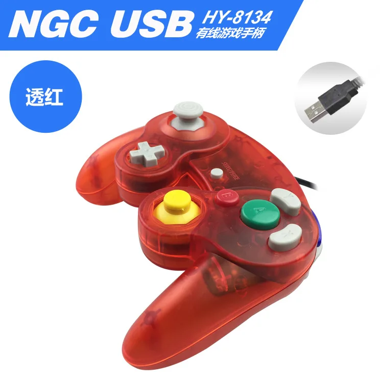 Для Gamecube контроллер USB проводной ручной джойстик для NAND для NGC GC контроллер для MAC компьютера ПК геймпад ns