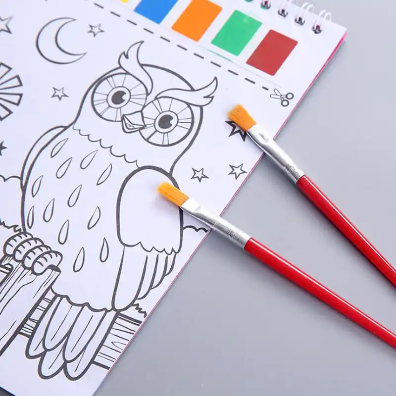 Libro De Pintura Gouache Con Dibujos Creativos Para Ninos Libro Para Colorear Libro Para Ninos De Guarderia Libro Para Pintar A Acuarela Aliexpress