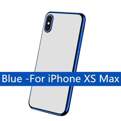 Мягкий прозрачный чехол из ТПУ для iPhone XR/XS Max, роскошный Ультратонкий противоударный прозрачный чехол, хорошее качество, Лучшая цена, A20 - Цвет: Фиолетовый