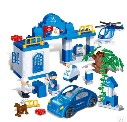 

BB Model Compatible with BB9609 66Pcs Police Station Models Building Kits Blocks Toys Hobby Hobbies For Boys Girls