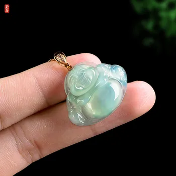 

Jade Buddha Necklace Pendants Fine Jewelry Fashion Superior Hand Carving DIY Charm 657-01 Comes With Gift Box