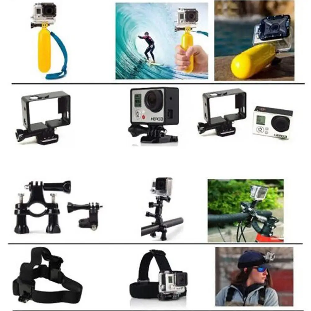Набор аксессуаров для GoPro Go pro Hero 5 Black Hero 4/3+/3/2 1