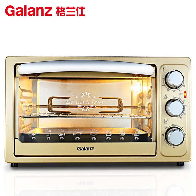 

Multi-function Electric Knob Type Operation Oven Home Baking Oven with Accurate Temperature Time Control 1500W 30L Capacity