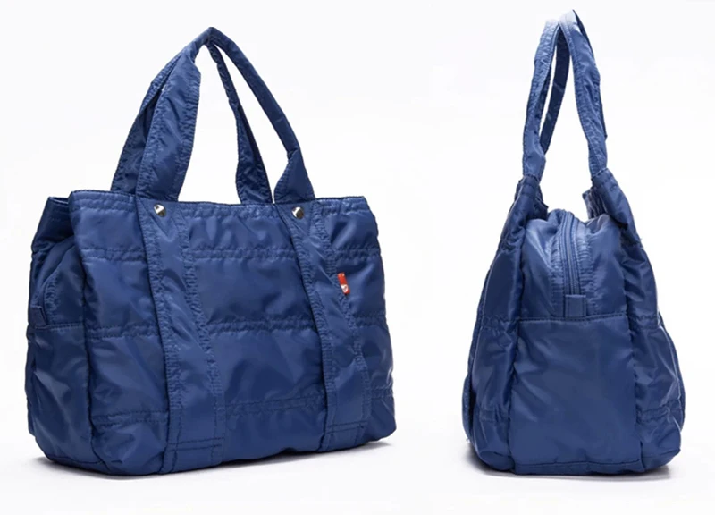 Женская сумка-тоут, Складная Большая вместительная сумка, нейлоновая женская сумка для путешествий, удобная сумка, черная, синяя, серая, фиолетовая женская сумка