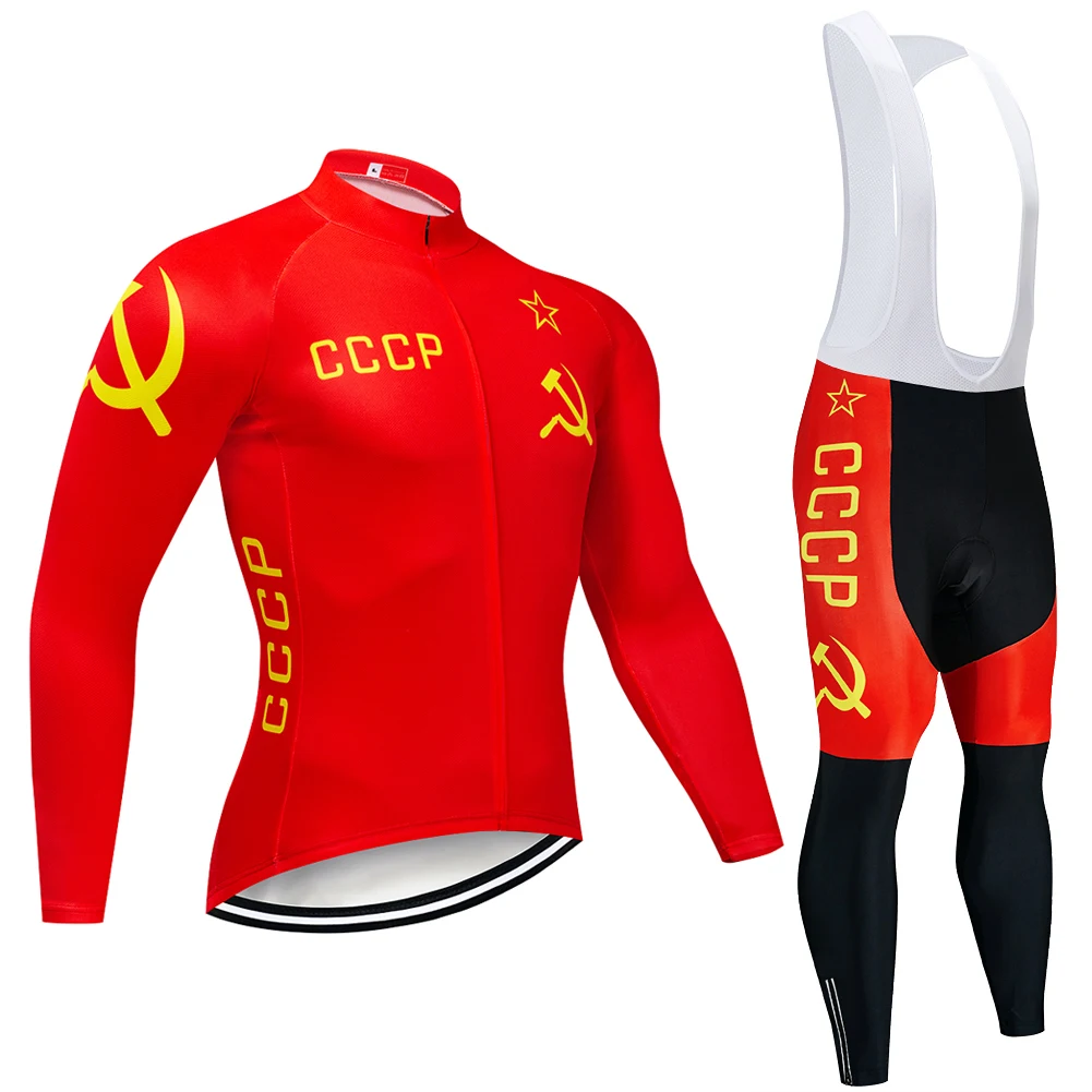 Майо ciclisno hombre Весна CCCP с длинным рукавом Велоспорт Джерси Мужская спортивная одежда велосипед ropa ciclismo mtb велосипед одежда для велоспорта