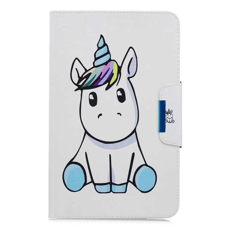 Для Samsung Galaxy Tab A 10 1 чехол T580 T585 T580N Модный Рисунок панда Единорог для планшета +