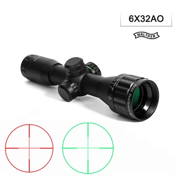 

6x32 AO Hunting Compact Rifle Scope Mil-Dot Double Color Illuminated Reticle Hunting Riflescope For Outdoor Hunting Scope