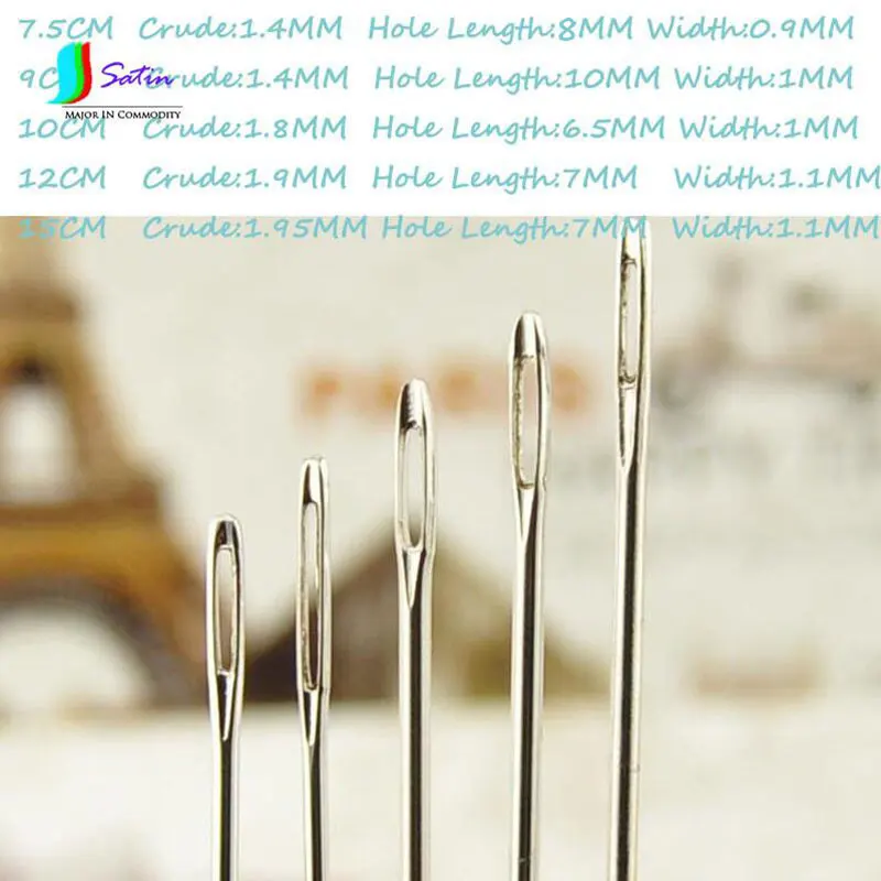 20pcs 175mm Big Size Large Long Steel Needle Big Holes Sewing Needle Home  Hand Sewing Tools With Needle Bottle - Sewing Needles - AliExpress