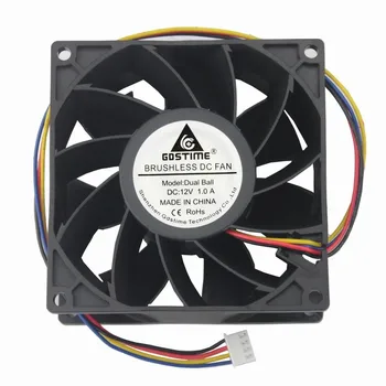 

DC 12V 24V XH2.54-4PIN PWM FG 9238 9cm 92mm 92*92*38mm dual ball bearing Brushless Cooling Fan