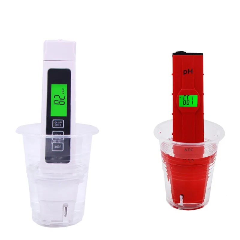

2pcs/lot High accuracy 0.01 Digital PH meter, TDS EC Test Filter Measuring Aquarium Water Quality Purity Tester