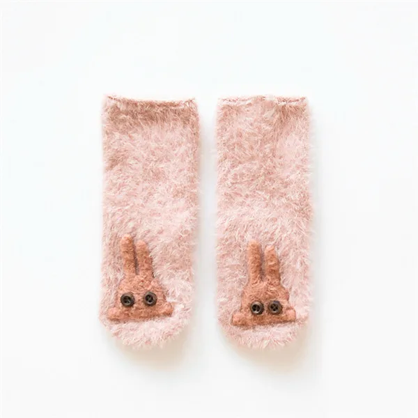 Joyo Roy/1 пара/лот, новые зимние Бархатные детские носки кораллового цвета носки для малышей с рисунком куклы теплые носки для малышей SO004