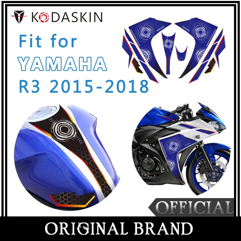 

KODASKIN Modified Sports Stickers Lahua Labeling Body Car Stickers Treasure Carving Ninja Sports Car For YAMAHA R3 2015-2018