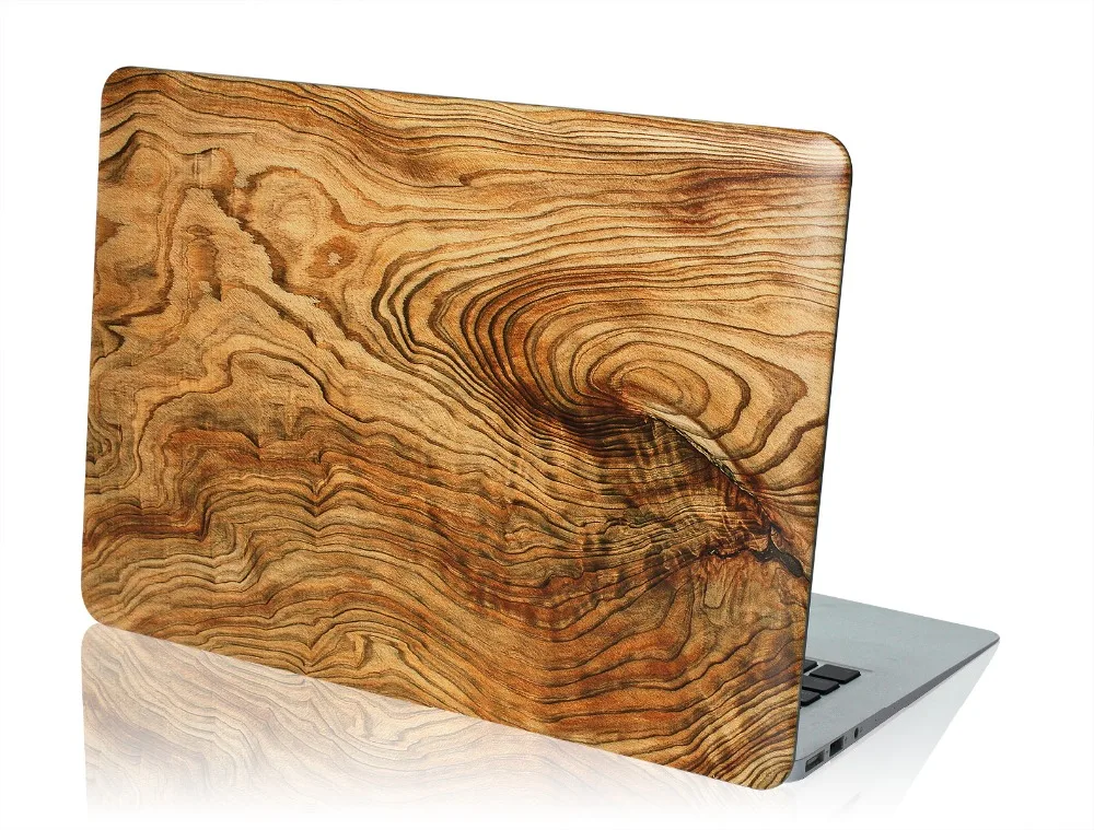 JUNWER модный твердый деревянный чехол для MacBook Air Pro retina 11 12 13 15 с сенсорной панелью для Mac book 13,3 15 дюймов A1932