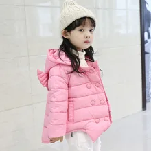 2016 autumn and winter Girls warm cotton down jacket special offer wholesale thickening clothing for children