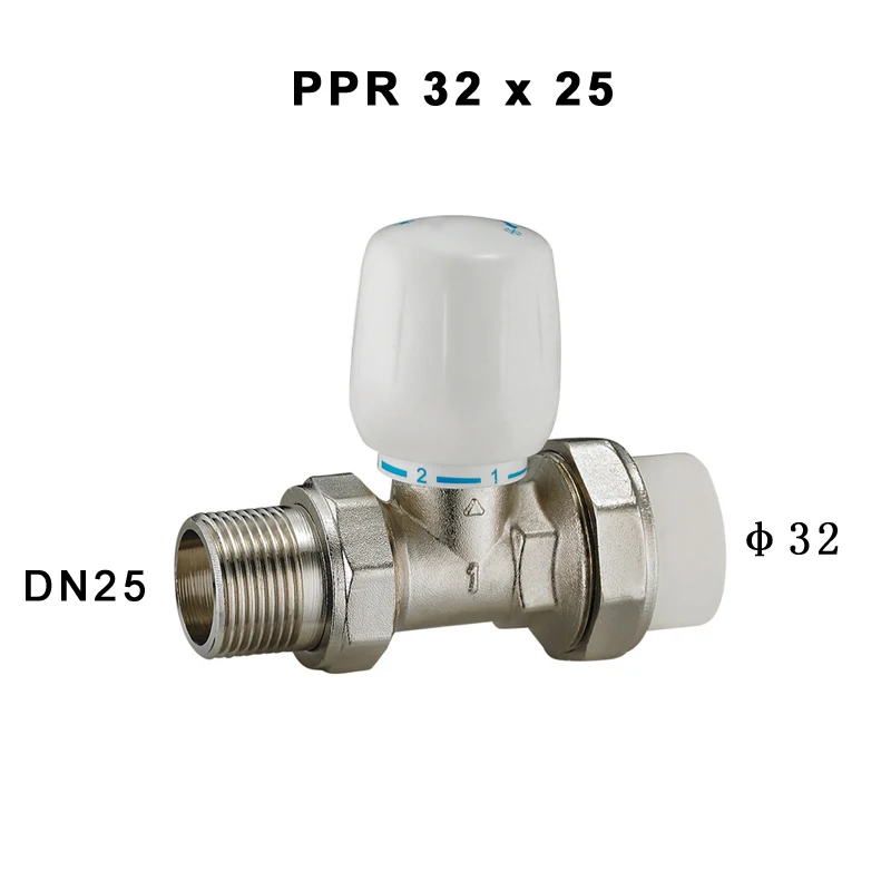 1/" 3/4" " DN15 латунь PPR термостатический клапан радиатора прямого типа ручной клапан контроля температуры система подогрева полов