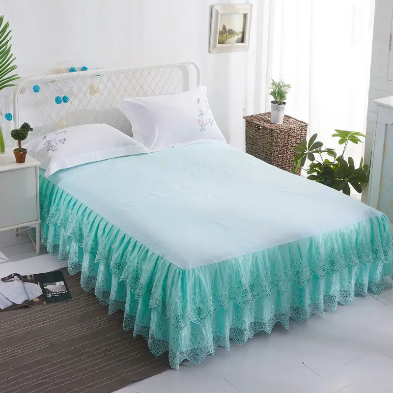 1 шт. романтическая кровать юбка принцессы кружева простыни Летний стиль кровать крышка