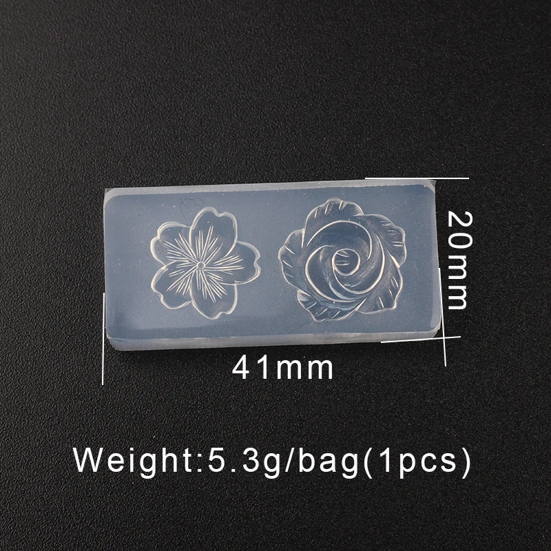 1 шт УФ-полимерные ювелирные изделия, Жидкая силиконовая форма, 3D розы, цветы, Полимерные Подвески, форма для DIY ювелирных изделий, дизайн ногтей, форма