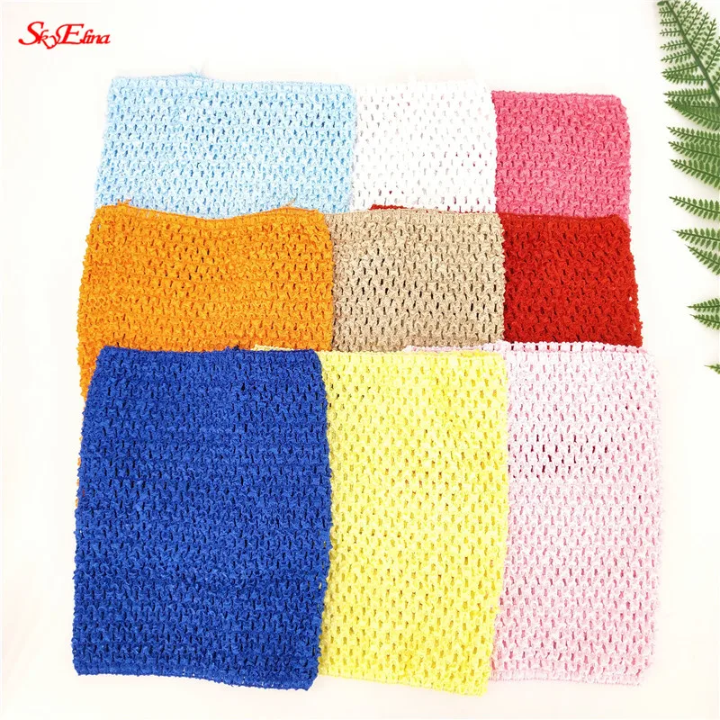 1Pc 1515cm Knitted Crochet Tube Tops with Lining Inside Elastic for Girl Handmade Tulle Roll DIY Skirt Dress Accessories 8z (89)
