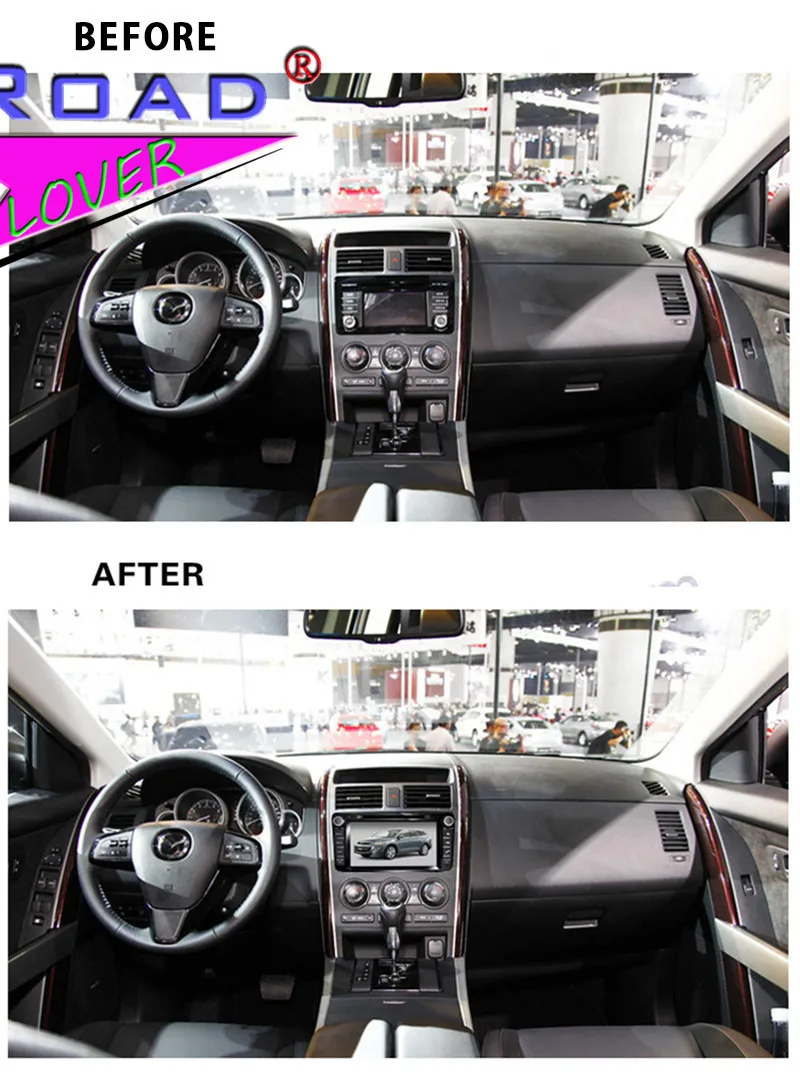 Perfect Roadlover Android 9.0 Car DVD Player Autoradio For Mazda CX-9 2007- Stereo GPS Navigation Magnitol Double Din 7" HD Monitor MP3 7