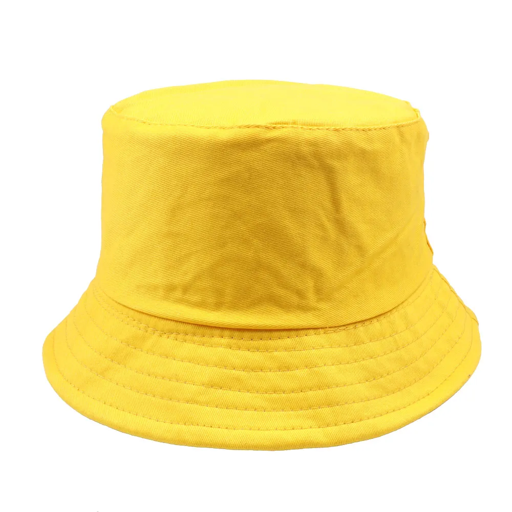 

Solid Color Panama Bucket Hats For Women Men Spring Summer Fisherman Cap Sunscreen Simple Hat