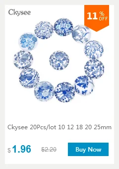 Ckysee 20 шт фарфор цветочный узор на стекле кабошон с фото 10/12/18/20/25 мм плоская спина, Кабошон Камея материалы для изготовления украшений