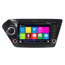 Free Ship Car DVD Player GPS Navigation System for Kia K2 Rio 2011 2012 SD USB RDS IPOD Analog TV Phonebook Bluetooth Handsfree