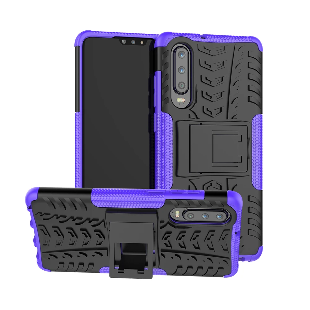 

Dual Layer Armor TPU+PC Shell Back Cover Case for Huawei P10 P20 P30 Lite plus Mate 10 20 Pro Nova 3i 3e honor V10 V20 5A play