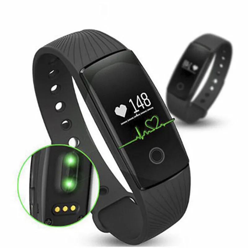 Bluetooth Smart Браслет крови Давление сердечного ритма сна спортивный браслет Фитнес