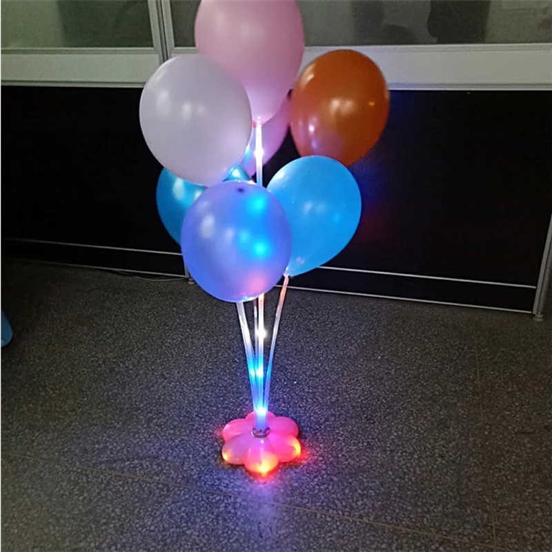 

Balloon Stick DIY Wedding Decoration Latex Balloons Table Floating the Balloon LED music Rotate Supporting Rod Balloon Holder
