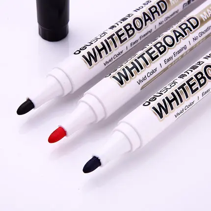 10 шт./партия маркер для белой доски красная ручка с черными чернилами для белой доски canetas criativas канцелярские офисные материалы для школы
