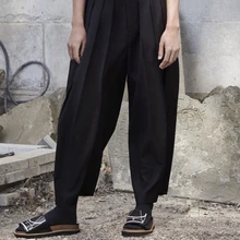 27-44! Новая мужская одежда модные мужские свободные брюки шаровары плюс размер певицы костюмы