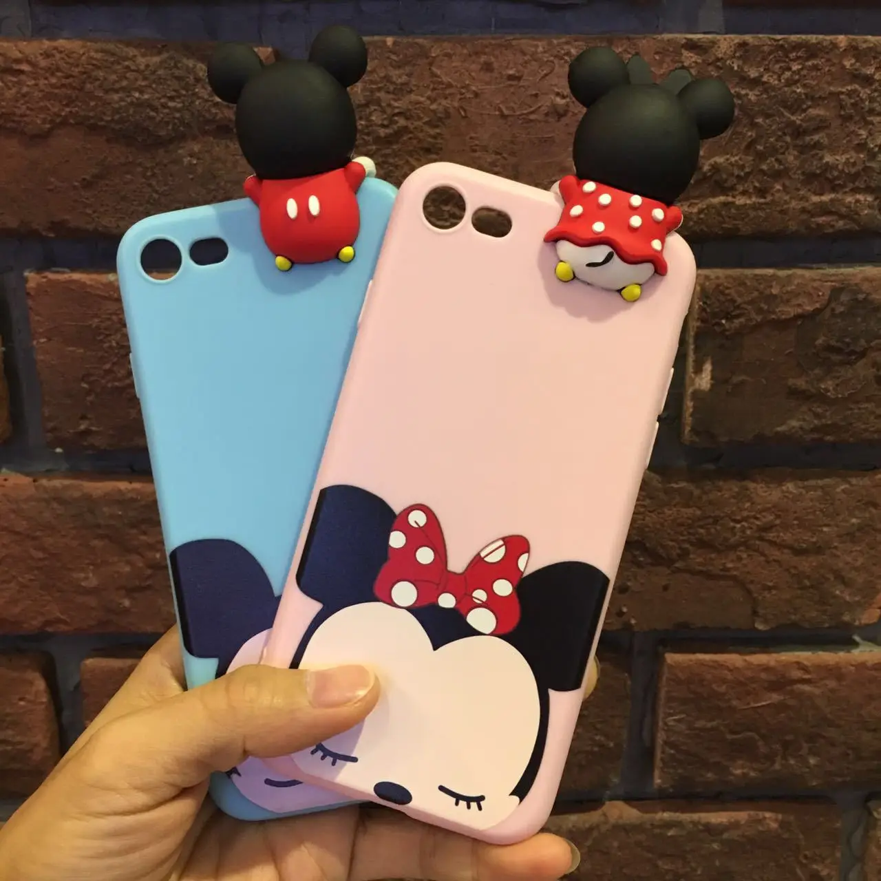 

SeraCase Cartoon 3D Phone Case For iPhone 6 6s 7 Plus Love Mickey Minnie Tiger Soft TPU Back Cover Cases For iPhone X 8 8Plus
