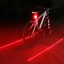 1pcs Bicycle laser tail light warning light LED by parallel laser rod waterproof lamp night cycling equipment safety