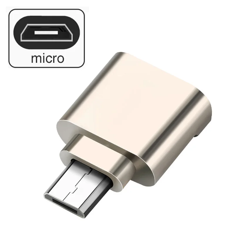 Micro usb 2,0 otg телефон мини-карта памяти адаптер алюминиевый кардридер для micro SD/TF microsd аксессуары для ноутбуков - Цвет: Micro USB TF Reader