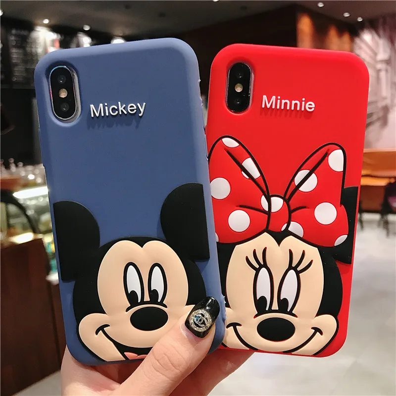 

Cartoon Mickey Case For iPhone 6 6S 7 8 Plus 5 5S SE X XS Max XR Soft Silicone Cover