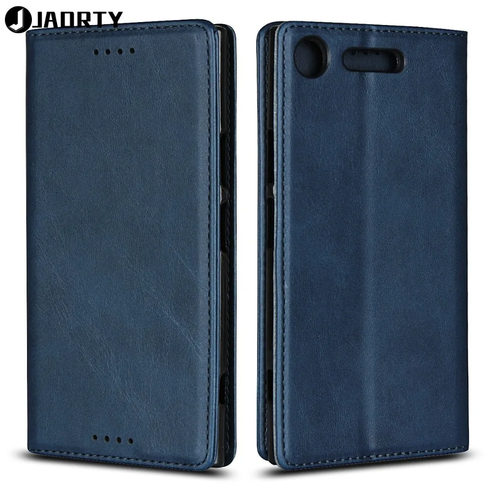Чехол Jaorty для Coque Sony Xperia XZ1 компактный чехол роскошный кожаный кошелек Магнитный